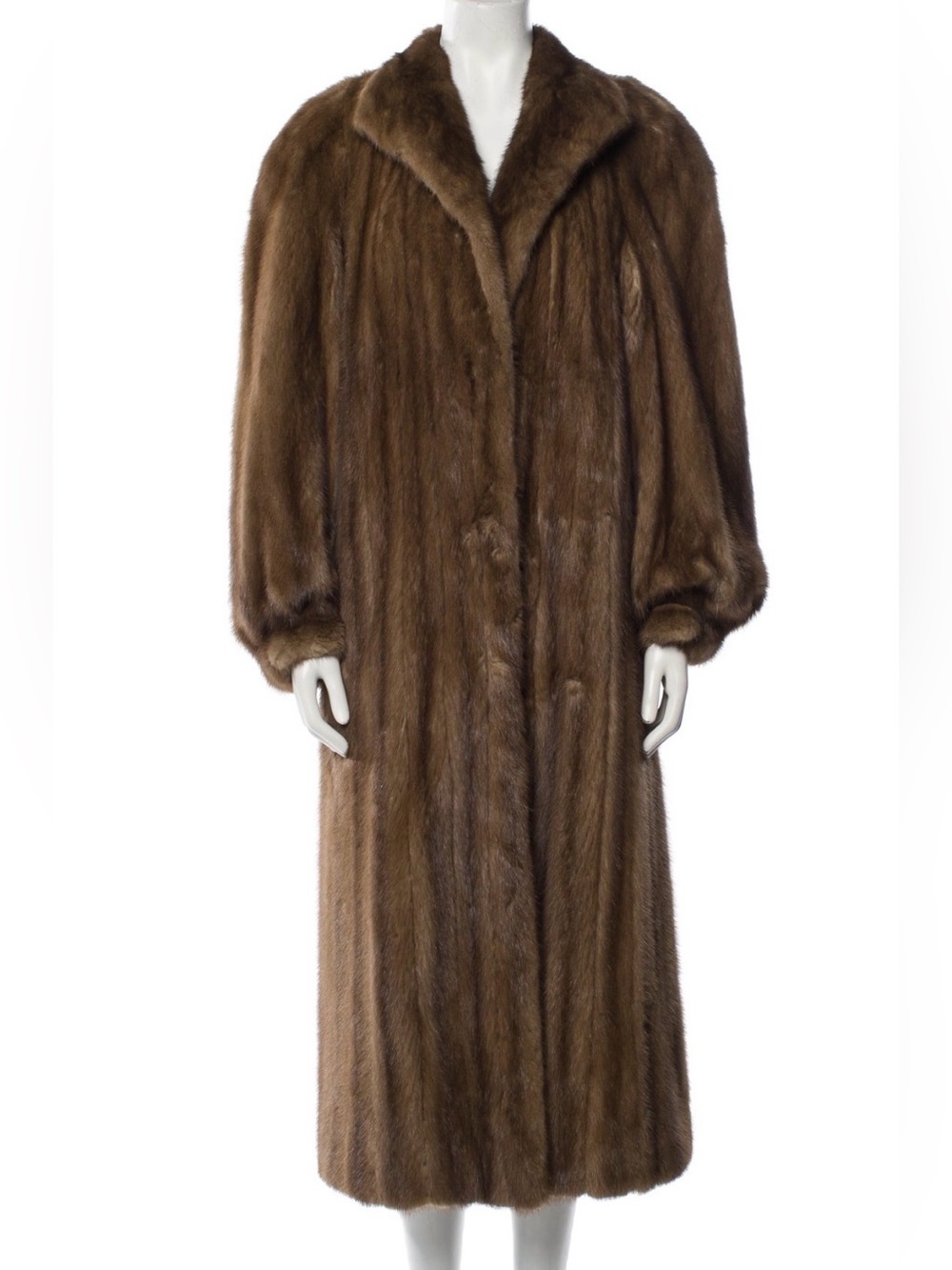 Vintage Bonwit Teller Brown Mink Fur Coat Women’s Genuine Mink